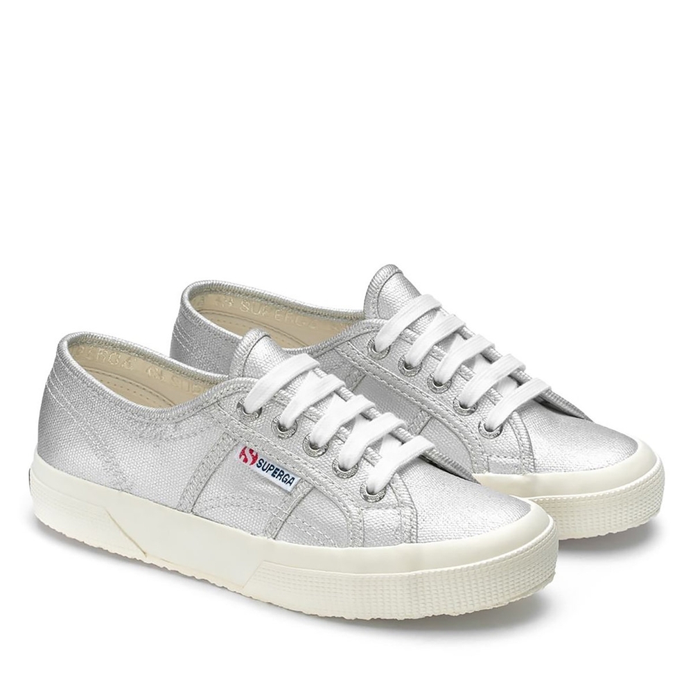 Superga Women's Silver Sneakers